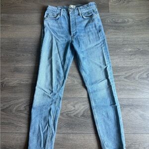 AGOLDE Nico Slim Fit Light Wash Blue Designer Jeans